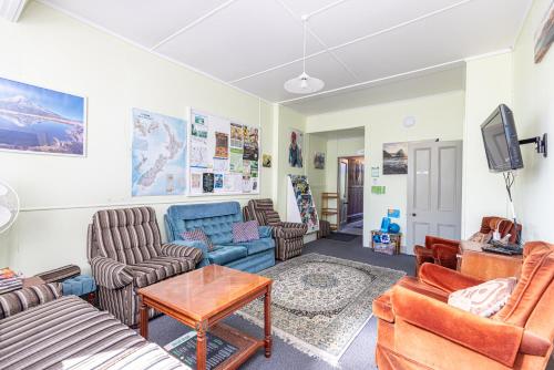 jaettu olohuone/TV alue, Braemar House B&B and YHA Hostel in Wanganui jaettu olohuone/TV alue, Braemar House B&B and YHA Hostel in Wanganui
