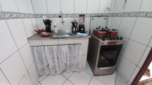 مطبخ, ViVa feliz casa temporada in Parque Burle مطبخ, ViVa feliz casa temporada in Parque Burle