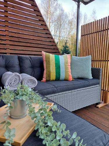 Balcony/terrace, Nature Escape in Lahemaa Bright 1-Bedroom Apartment with Terrace in Kolga Balcony/terrace, Nature Escape in Lahemaa Bright 1-Bedroom Apartment with Terrace in Kolga