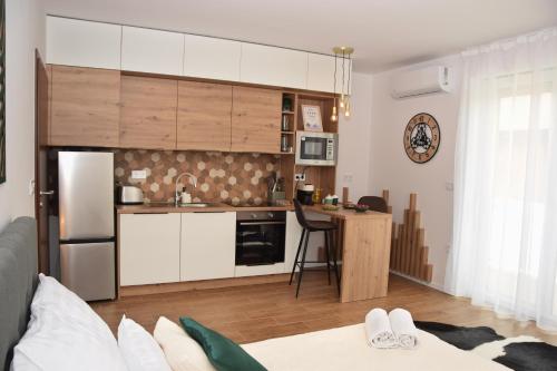 キッチン, Silentium Premium Apartman Sárvár (Silentium Premium Apartman Sarvar) in ペトゥーフィ シャンドル ラコテレプ キッチン, Silentium Premium Apartman Sárvár (Silentium Premium Apartman Sarvar) in ペトゥーフィ シャンドル ラコテレプ