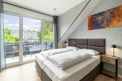 陽台/露台, SmartLiving Boardinghouse Bielefeld - 24h Check In in 萬樂 陽台/露台, SmartLiving Boardinghouse Bielefeld - 24h Check In in 萬樂