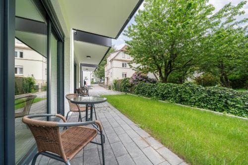 陽台/露台, SmartLiving Boardinghouse Bielefeld - 24h Check In in 萬樂 陽台/露台, SmartLiving Boardinghouse Bielefeld - 24h Check In in 萬樂