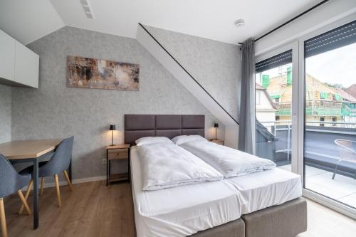 陽台/露台, SmartLiving Boardinghouse Bielefeld - 24h Check In in 萬樂 陽台/露台, SmartLiving Boardinghouse Bielefeld - 24h Check In in 萬樂