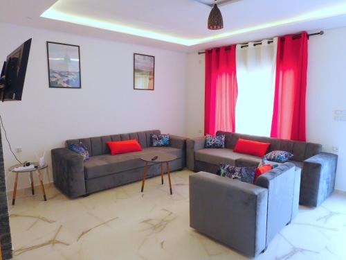 Zajednički dnevni boravak / prostorija s TV-om, Villa avec Piscine Privée. (Villa avec Piscine Privee.) in Saidia Zajednički dnevni boravak / prostorija s TV-om, Villa avec Piscine Privée. (Villa avec Piscine Privee.) in Saidia