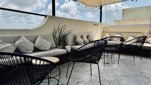 Balcony/terrace, Hotel Noah Tulum in Tulum Balcony/terrace, Hotel Noah Tulum in Tulum
