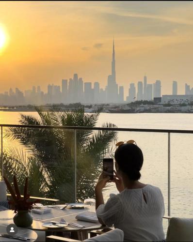 Burj Khalifa view & Creek sea view in Dubai Festival City Burj Khalifa view & Creek sea view in Dubai Festival City