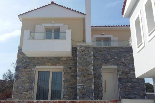 شرفة/ تراس, Luxury holiday home 4 bedroom villa in Paleokastro in Varella شرفة/ تراس, Luxury holiday home 4 bedroom villa in Paleokastro in Varella