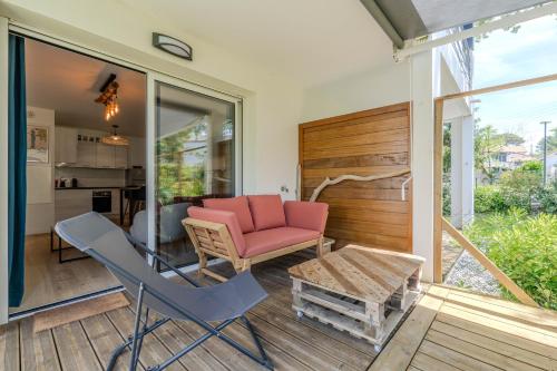 شرفة/ تراس, Atlantic Selection - Le Duna - Ambiance zen avec terrasse & parking in Rue des Biches شرفة/ تراس, Atlantic Selection - Le Duna - Ambiance zen avec terrasse & parking in Rue des Biches