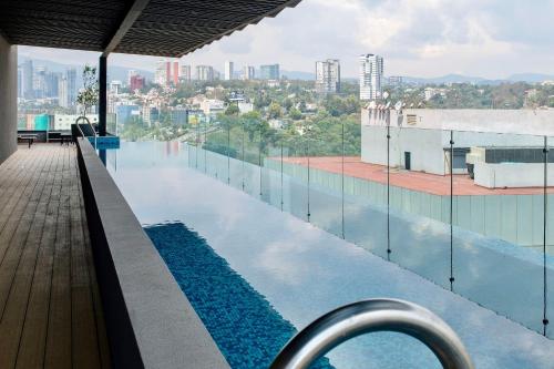 Swimming pool, SANTA FE Red Beautiful Apartment! in Cuajimalpa Swimming pool, SANTA FE Red Beautiful Apartment! in Cuajimalpa