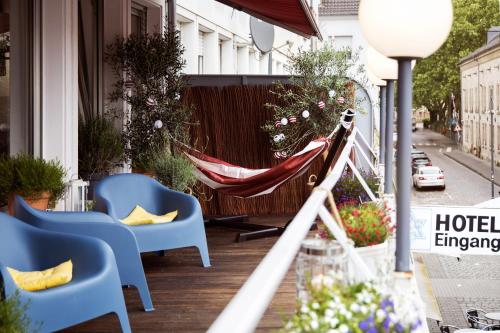 Terraza/balcón, Hotel Kleiner Markt in Saarlouis Terraza/balcón, Hotel Kleiner Markt in Saarlouis