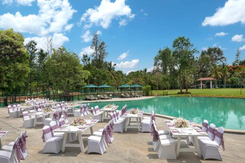 Swimming pool, Big Banyan Vineyard & Resort in Shivajinagar Swimming pool, Big Banyan Vineyard & Resort in Shivajinagar