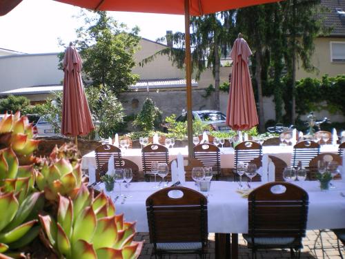 Erkély/terasz, Gasthof Lowen, Heitersheim in Heitersheim Erkély/terasz, Gasthof Lowen, Heitersheim in Heitersheim