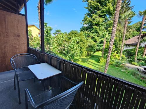Erkély/terasz, Parkhotel Emmaus - Casa Rustico in Ascona Erkély/terasz, Parkhotel Emmaus - Casa Rustico in Ascona