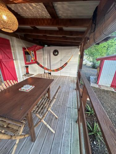 Balcony/terrace, Reve de Cabane in Capesterre-de-Marie-Galante Balcony/terrace, Reve de Cabane in Capesterre-de-Marie-Galante