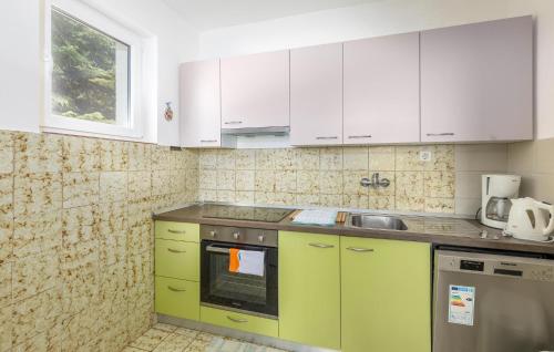 кухня, Lovely Apartment In Omisalj With Wi-Fi in Омішаль кухня, Lovely Apartment In Omisalj With Wi-Fi in Омішаль