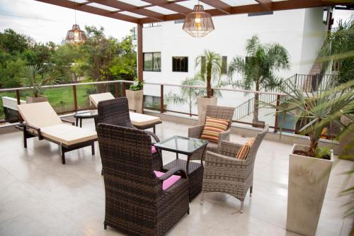 balcon/terrasse, Dos Lunas Aparthotel in Amambay balcon/terrasse, Dos Lunas Aparthotel in Amambay
