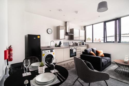 Smart 1 Bed Apartment in Central Wrexham in Врексхем Smart 1 Bed Apartment in Central Wrexham in Врексхем