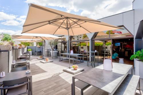 מרפסת, ibis budget Montpellier Sud Près d'Arènes in Montpellier מרפסת, ibis budget Montpellier Sud Près d'Arènes in Montpellier