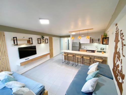 공용 라운지/TV 시청 구역, Apartamento Bohemio en Tucacas-Morrocoy in 투카카스 공용 라운지/TV 시청 구역, Apartamento Bohemio en Tucacas-Morrocoy in 투카카스
