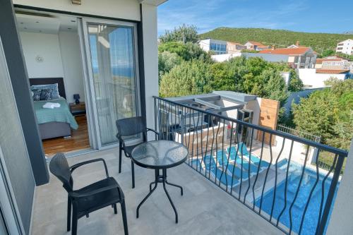 Erkély/terasz, Villa Azure Krimovica Kotor in Krimovica Erkély/terasz, Villa Azure Krimovica Kotor in Krimovica