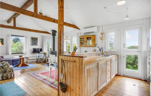 Kitchen, Holiday Home Nordvangsvej With Fireplace And Shower in Glesborg Kitchen, Holiday Home Nordvangsvej With Fireplace And Shower in Glesborg