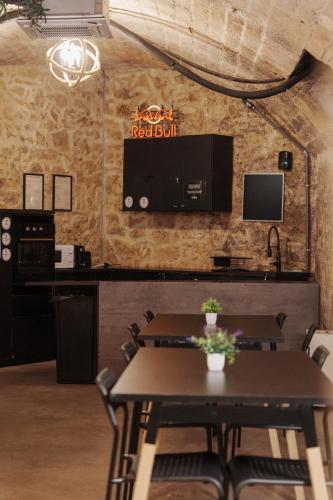 Kitchen, Le Maje Hostel in Montpellier Kitchen, Le Maje Hostel in Montpellier