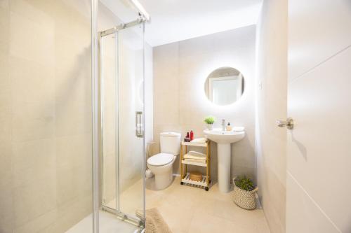 Badkamer, Vallecas Apartments in Villa de Vallecas Badkamer, Vallecas Apartments in Villa de Vallecas
