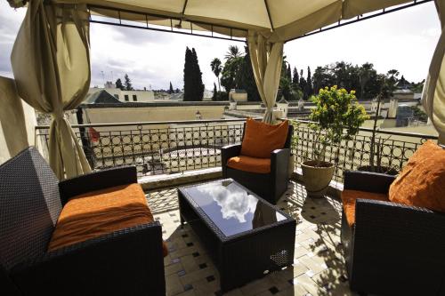발코니/테라스, Riad 53 Fes - Luxury Oasis in 페스 알 발리 발코니/테라스, Riad 53 Fes - Luxury Oasis in 페스 알 발리