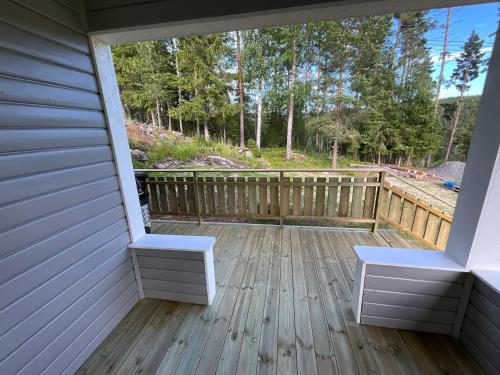 陽台/露台, Koselig hytte i skogen in 夏洛滕貝格 陽台/露台, Koselig hytte i skogen in 夏洛滕貝格