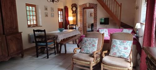Banquet hall, Moulin de la Genetee in Offranville Banquet hall, Moulin de la Genetee in Offranville
