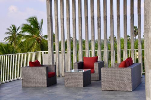 Balcony/terrace, Northjoy Resort Villa in Kilinochchi Balcony/terrace, Northjoy Resort Villa in Kilinochchi