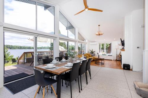 Erkély/terasz, Lake House Chalet Laurentians in Nominingue (QC) Erkély/terasz, Lake House Chalet Laurentians in Nominingue (QC)