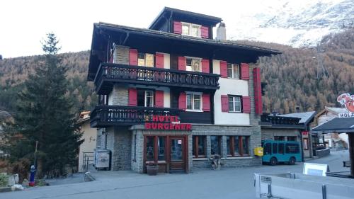 Exterior view, Hotel Burgener in Saas-Fee Exterior view, Hotel Burgener in Saas-Fee