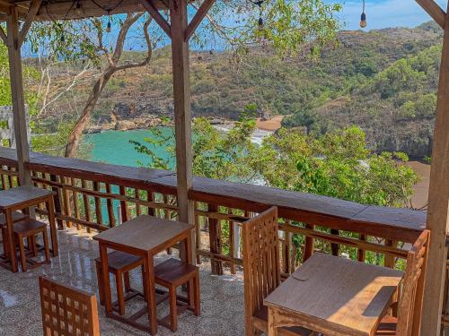 Balcony/terrace, Baron Beach Bungalow near Kukup Beach Balcony/terrace, Baron Beach Bungalow near Kukup Beach