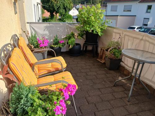 Terraza/balcón, Ferienwohnung Susanna in Weiskirchen Terraza/balcón, Ferienwohnung Susanna in Weiskirchen