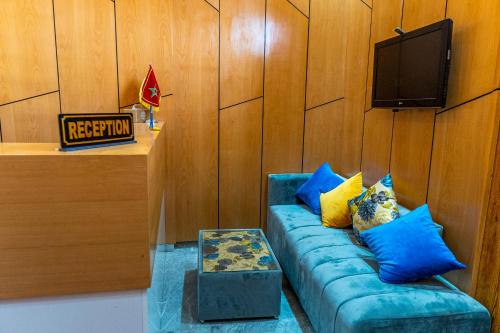 Shared lounge/TV area, Blue Vista Hotel in Dakhla Shared lounge/TV area, Blue Vista Hotel in Dakhla