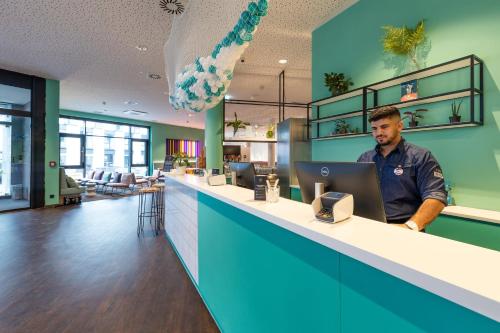 A szálláshely kívülről, Holiday Inn - the niu Wave Karlsruhe Oststadt By IHG in Karlsruhe Városközpont A szálláshely kívülről, Holiday Inn - the niu Wave Karlsruhe Oststadt By IHG in Karlsruhe Városközpont