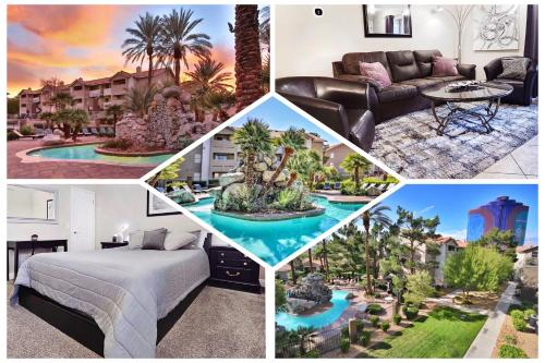 UPGRADED & STYLISH, POOL, HOT TUB, WALK TO STRIP!