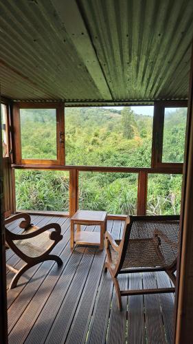 陽台/露台, ORIGIN Eco Chalet in 羅德里格斯島 陽台/露台, ORIGIN Eco Chalet in 羅德里格斯島