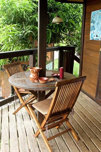 balkon/terras, Habitation Rour'Attitude in Roura balkon/terras, Habitation Rour'Attitude in Roura