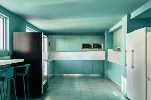 Kitchen, The Boc Hostels - Beach in Majorca Kitchen, The Boc Hostels - Beach in Majorca
