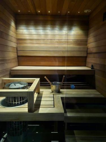 Sauna, Villa Golden Hill Yllas, Luxury holiday cabin in Lapland in Akaslompolo Sauna, Villa Golden Hill Yllas, Luxury holiday cabin in Lapland in Akaslompolo