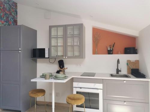 Cocina, Le nid Etoilé Studio privatif (Le nid Etoile Studio privatif) in Les Arcs Cocina, Le nid Etoilé Studio privatif (Le nid Etoile Studio privatif) in Les Arcs