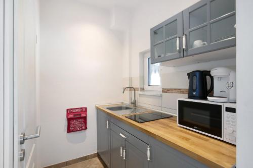 廚房, Ferienhaus 'Zum tänzelnden Pony' (Ferienhaus 'Zum tanzelnden Pony') in 路德維希費爾德 廚房, Ferienhaus 'Zum tänzelnden Pony' (Ferienhaus 'Zum tanzelnden Pony') in 路德維希費爾德