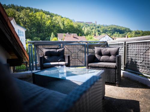 ระเบียง/ชานเรือน, Studio mit Balkon in โคบวร์ก ระเบียง/ชานเรือน, Studio mit Balkon in โคบวร์ก