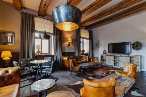 صالة مشتركة/ منطقة التلفزيون, Hotel Alexander in Stribro صالة مشتركة/ منطقة التلفزيون, Hotel Alexander in Stribro