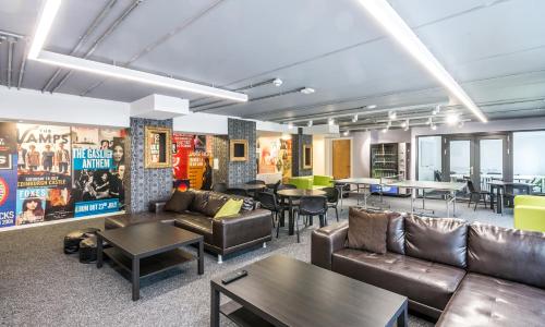Shared lounge/TV area, Destiny Student – Murano (Campus Accommodation) in Edinburgh Shared lounge/TV area, Destiny Student – Murano (Campus Accommodation) in Edinburgh
