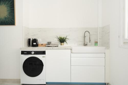 廚房, Fourside Deluxe Apartments in Le Bourget in 勒布爾熱 廚房, Fourside Deluxe Apartments in Le Bourget in 勒布爾熱