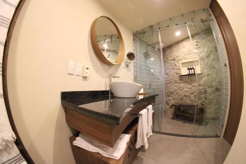 Bathroom, Castello di Carlo - Suite Carlo VII in Zacatelco Bathroom, Castello di Carlo - Suite Carlo VII in Zacatelco