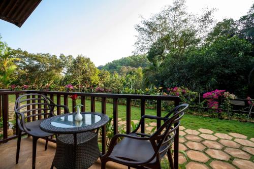 陽台/露台, Stone Wood Nature Resort, Gokarna in Gokarna Kudle Beach 陽台/露台, Stone Wood Nature Resort, Gokarna in Gokarna Kudle Beach